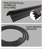 Car Dashboard Seal Strip - 1.6M Carbon Fiber Color - Noise Insulation Windshield Gap Rubber