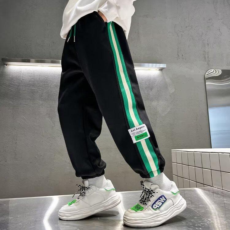 Boys' Spring and Autumn Pants 2025 New Children's Autumn Long Pants Big Boys' Stylish Sports Sweatpants