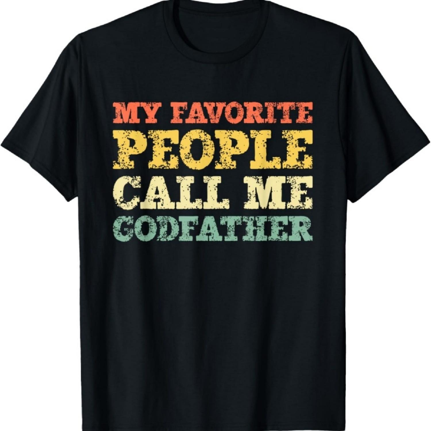 

My Favorite People Call Me Godfather Vintage T-Shirt XXXXXL чорний