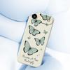 For iPhone 17 Air Case Green Butterfly Pattern Printing Straight Edge TPU Phone Back Cover