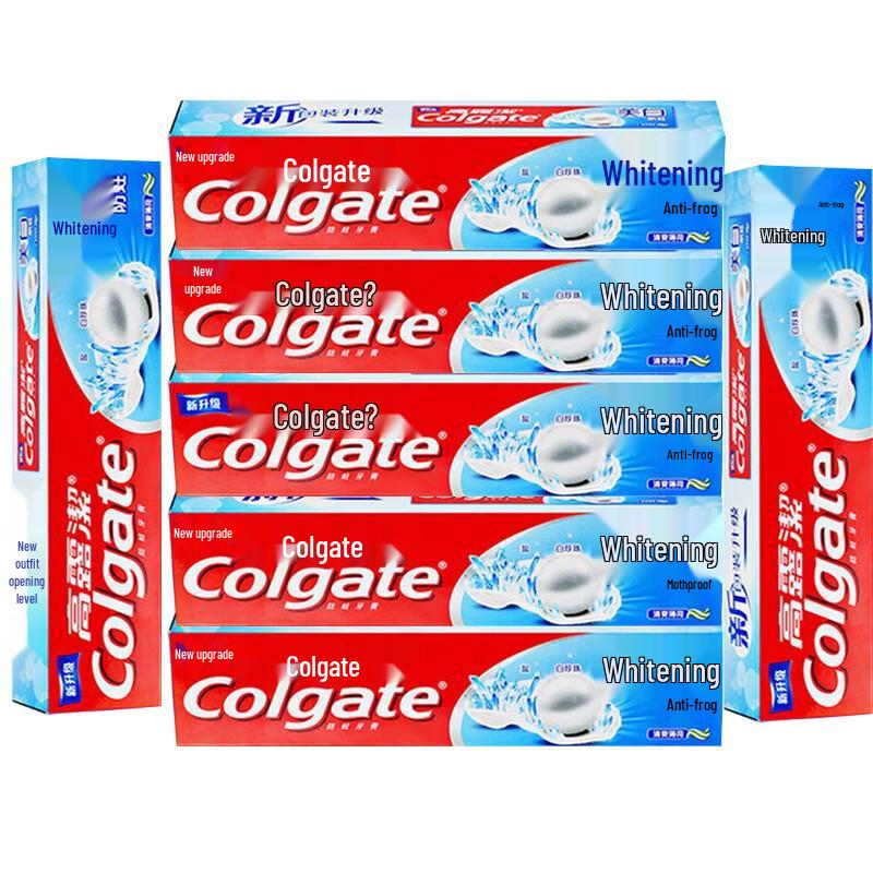 Colgate Anti-Cavity Whitening Fresh Mint Toothpaste 7-Pack