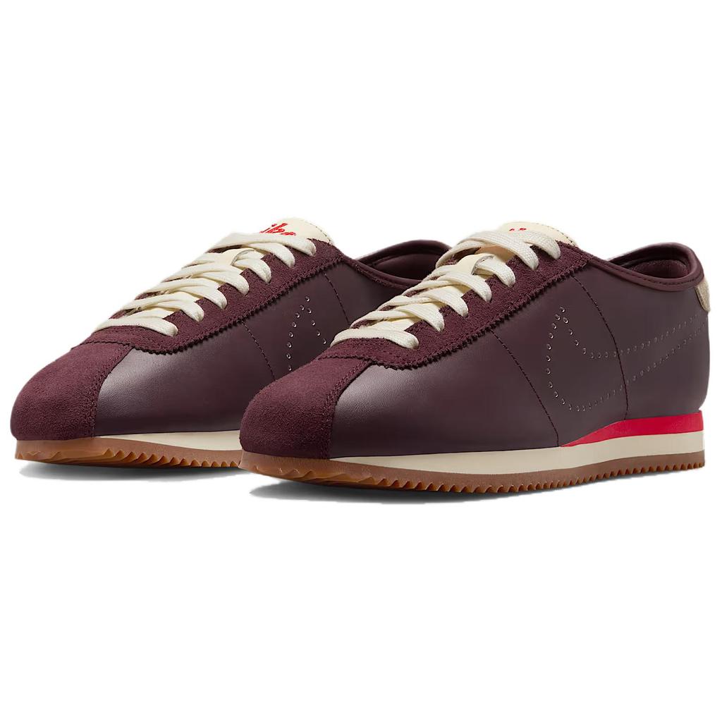 Nike Cortez Slitesterke Lavsko Fritidssko Damesko Burgunder Sneakers HQ1841-601