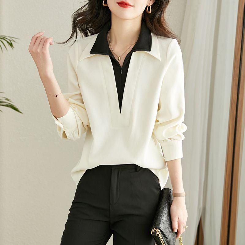 

Новые женские рубашки, рубашки в стиле иностранного дизайна Sense, шикарные симпатичные маленькие рубашки, весенние рубашки 3XL