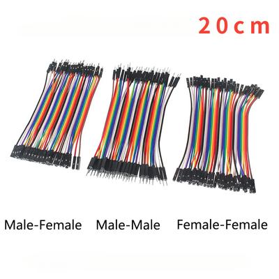 40PCS 20CM DuPont Line 40Pin Female To Female, Male To Male, Male To Female DIY Wires Cables Electronic Kit