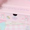 My Melody Kosmetisk Smyckeskrin Organizer Display Sminkställ Flicka Skrivbordsförvaringslåda Tecknad Anime Träställ