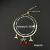 Full Diamond Cherry Zircon Bracelet Heart Crown Pendant - European & American Luxury Fashion