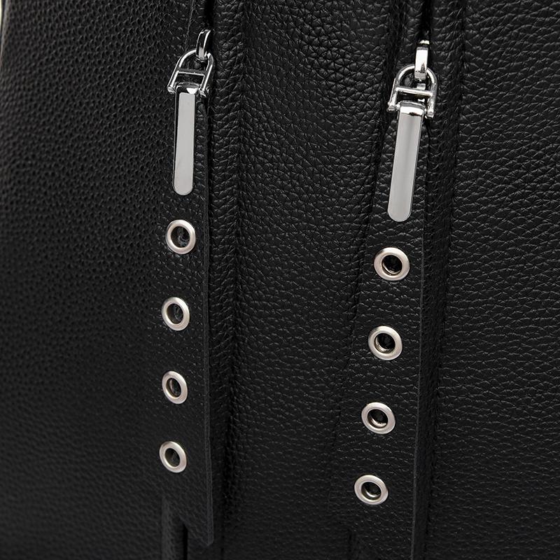 Jednobarevný dámský cestovní batoh na zip s velkou kapacitou