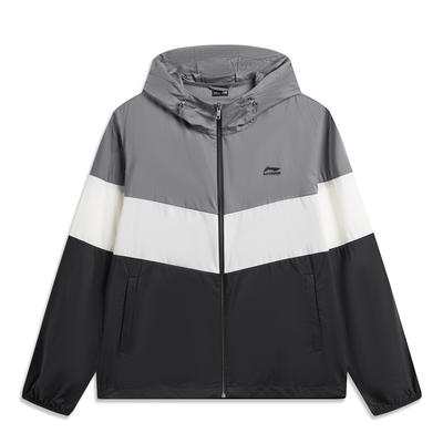 Li Ning Sports Lifestyle Series Simple Loose Hooded Casual Zipper Windbreaker Men Outerwear AFDW973-3