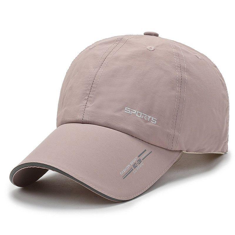 

Trendy Hat Quick Drying Men Reflective Letters Breathable Spring Sun Protect розовый