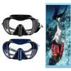 Diving Mask Tempered Glass Clear Lens Silicone Scuba Dive Snorkeling Glasses