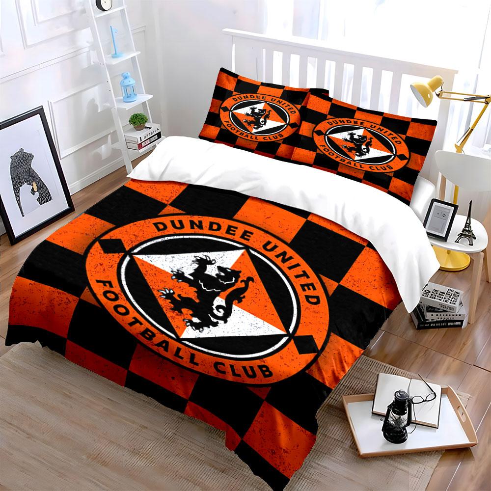 Dundee United FC Bedding Set Bedding Duvet Cover Set Duvet Cover Pillowcases (1 * Duvet Cover 2 * Pillowcases, Without Duvet Insert)