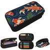Koi Fish Swimming Pattern Pencil Case for Students School Pen Box Pencil Bag Stationery Supplies Pen Holder Bag