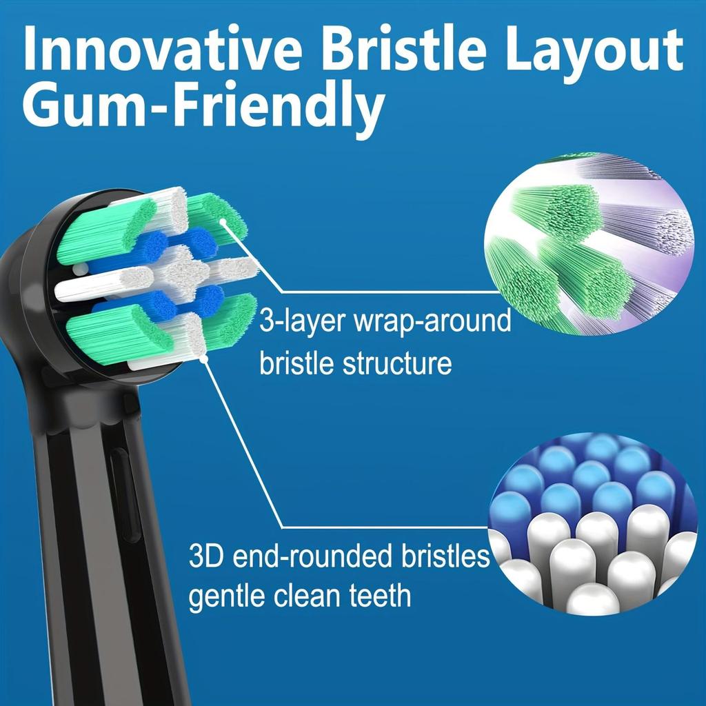 ראשי מברשת שיניים חלופיים תואמים למברשת שיניים חשמלית Oral-B iO, עבור מברשת שיניים מסדרת Oral B iO 10|6|7|9|8|5|4|3