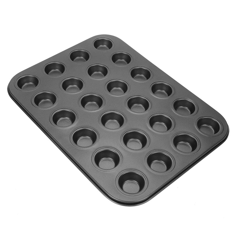 24 Cups Stainless Steel NOn Sticky Cake Muffin Egg Tart Baking Pan Mold