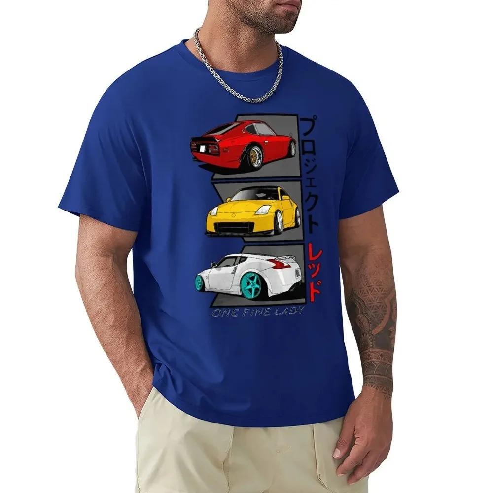 One Fine Lady 240z 350z 370z Jdm Men T Shirt Fast Car Vehicle Vintage Tees Sleeve Round Neck T-Shirt Cotton Plus Size Clothes