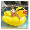 (Gelb) 1 Stück Riesen-Enten-förmiges Schwimmbett, Aufblasbarer Pool-Wasser-Liegestuhl