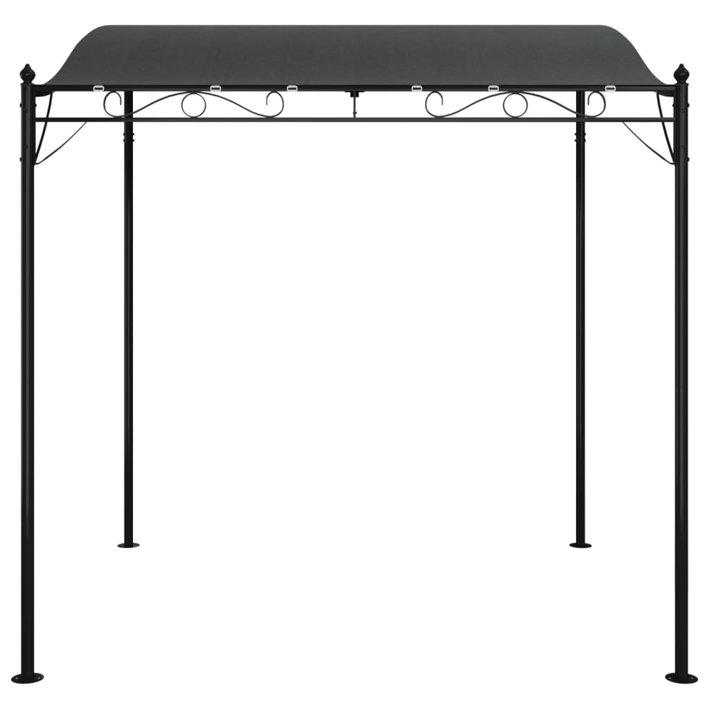 Vidaxl Zadaszenie, Antracytowe, 2X2,3 M, 180 G/M², Tkanina I Stal