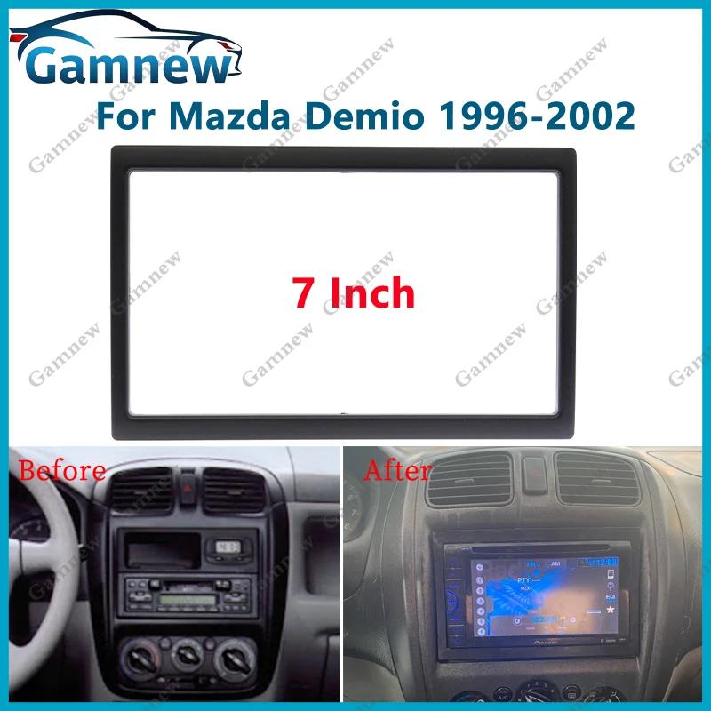 7 Inch 2DIN Car Fascia Radio Panel For Mazda 323 626 Millenia Demio MPV Tribute Familia Frame Kit Install Facia Face Plate