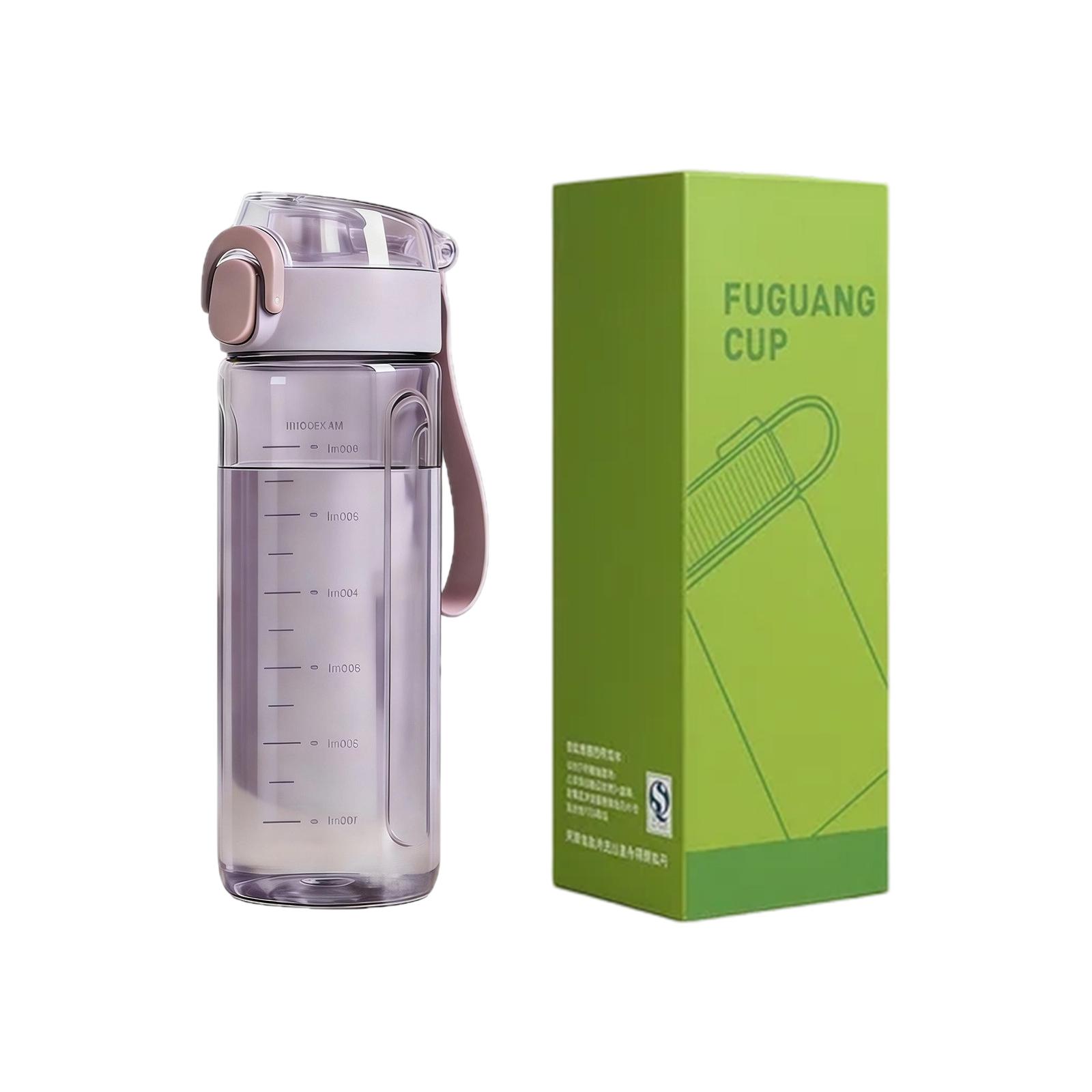 

Leak Proof Tritan Water Bottle With Flip Top Lid & Carry Strap, Portable Sports Bottle For Gym & Travel One Size фіолетовий