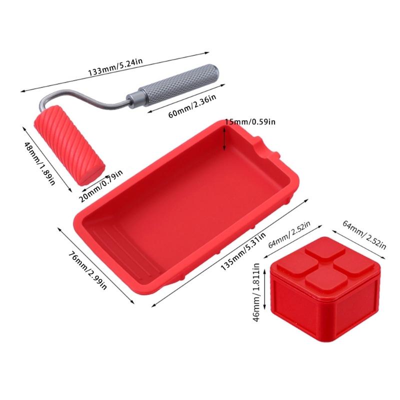 Comprehensive Application Kit With Silicone Tray Roller Brush And Gadgets For Precise Adhesive Projects