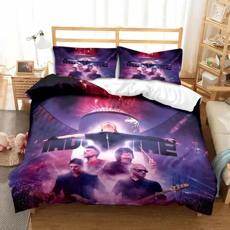 Comforter 3D Print Indochine Rock Logo Bedding Set Bedroom Soft Modern S Comefortable Kids And