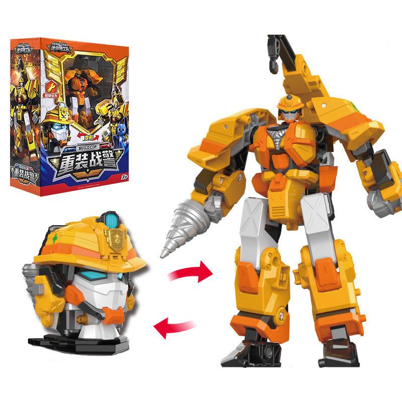 Mini Force Strongest Police Transforming Robot Toy Action Figures MiniForce X Transformation Robot Patrol Cop Toy for Child Gift