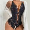 Women One Piece Sexy Lingerie Lace Transparent Plus Size Bodysuit Teddies Sex Babydoll Erotica Crotchless Underwear Jumpsuit