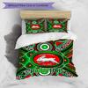 3-teiliges Bettbezug-Set (1 * Bettbezug + 2 * Kissenbezug, ohne Kern), South Sydney Rabbitohs Druck Bettwäsche Set, Schlafzimmer Dekor, Ganzjahres, Geburtstagsgeschenk