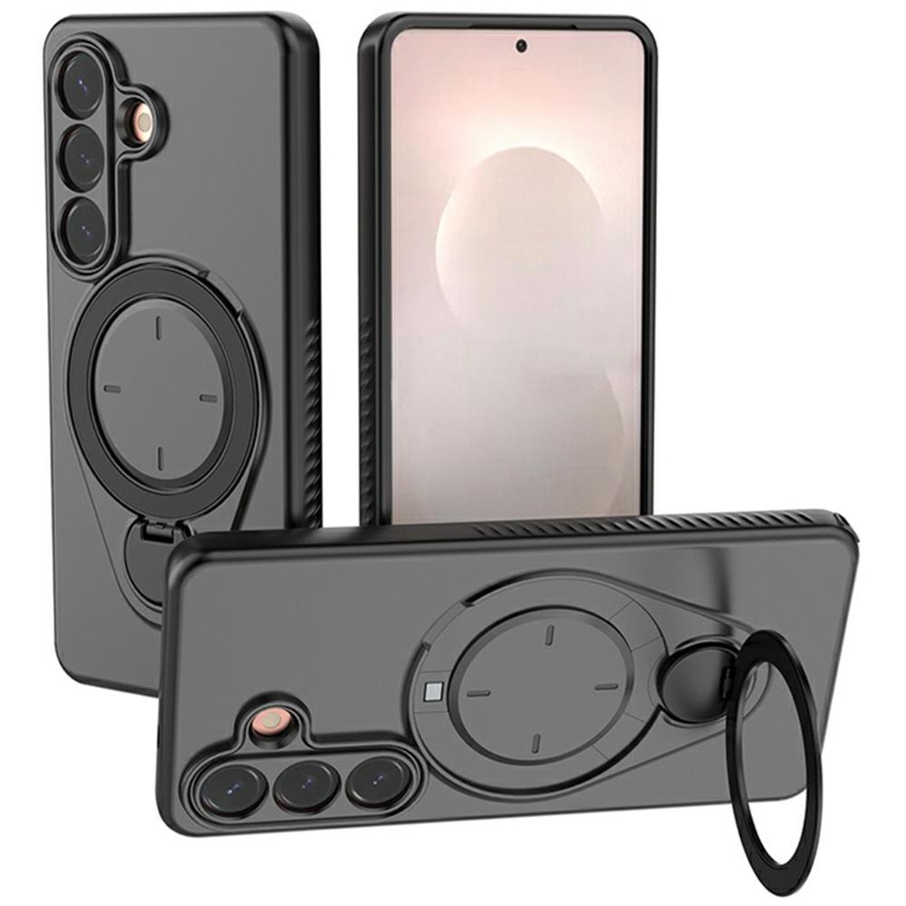 For Samsung Galaxy S26+ Magnetic Case Rotating Kickstand TPU PC Phone Cover