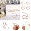 30Pcs Double Heart Shape Metal Memo Holder Triangle Table Placecard Holder Photo Clip Card Stand Wedding Banquet Heart Message Holder