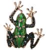 SKEDS Women Men Fashion Enamel Frog Owl Brooch Badges Crystal Animal Luxury Brooches For Women Accessories Clothing Coat Pins