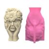 Flower Girl Vase Molds Unique Flowerpots Silicone Mould for Making Planter Flower Arrangement Resin Molds Home Decors