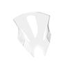 Front Wind Deflector Windshield Accessory for Kawasaki For 500 SE Motorcycle Model 2024 2025 Black Transparent Gray