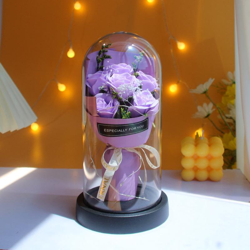 Batch Advanced sense simulation rose creative Christmas Valentine's Day gift soap flower ornament for girlfriends' birthday