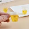Mini Beer Mug Keychain Pendant - Creative Draft & Qingdao Beer Mug Glass, Champagne Style, Promotional Gift