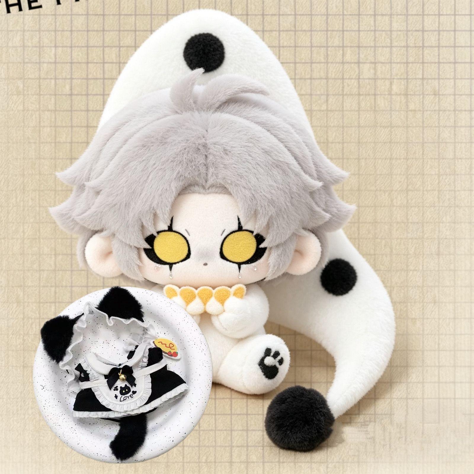 10cm Spel The Freak Circus Pierrot Pluche Aankleed Katoenen Pop In Slaap Speelgoed Voor Kind Figuren Fans Cadeau Schattige Hanger Voor Vriend 10cm