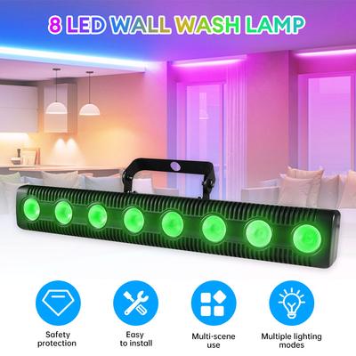 45W 8 LED RGBW Ściemnialne Światła Sceniczne Sterowanie DMX Światła DJ Oświetlenie Sceniczne na Imprezę Disco w Pomieszczeniu Kościół Urodziny Bar Wesele