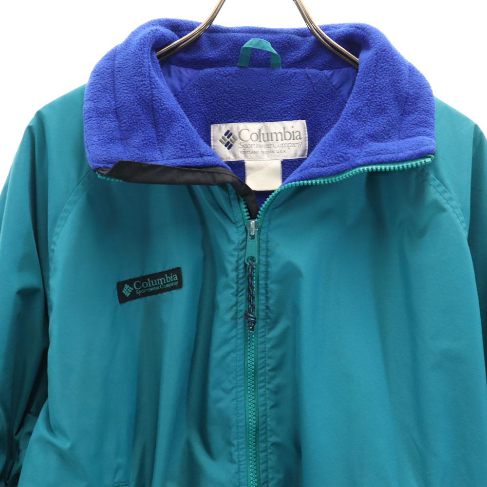 Columbia 90s Old Long Sleeve Outdoor Jacket Green System Back Fleece Men's Used