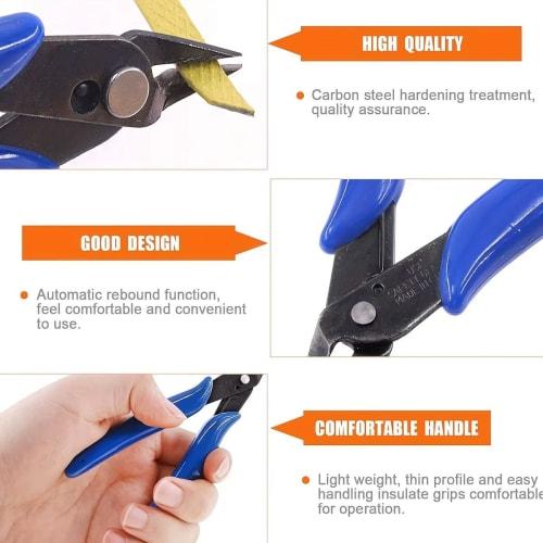 Audiophile Beginner's Model Tool Kit, 10-Piece Set, Includes Modeler's Knife (5 Replacement Blades), Thin-Blade Nippers, Precision Tweezers, and Stora