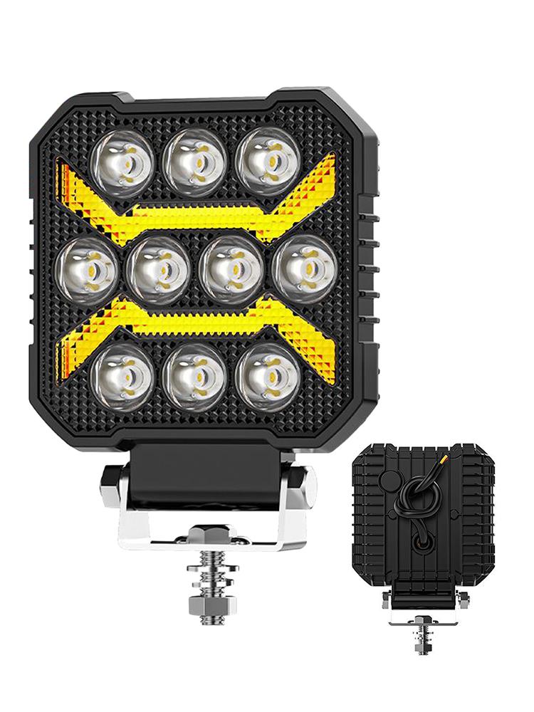 

Квадратные фары для трактора Мощные 1700 лм Фары для трактора Многоцелевые аксессуары для транспортных средств Автомобильный прожектор Для лодок Строительство чёрный