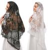 Lace Mantilla Veil Soft & Comfortable Exquisite Floral Design for Head Covering for Women Girls Church Veils for Chapels