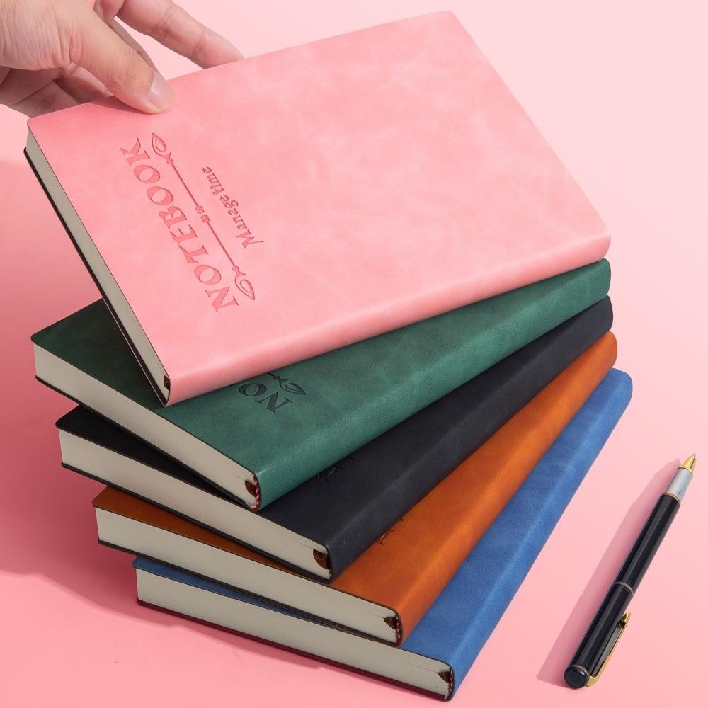 360 Page Universal a5 Notebook Leather Surface Thick Notebook Business Memo Book  School Supplies
