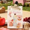 JIANWU Guide To Happiness Series Vintage Plant Flower Picnic Landscape Material Collage PET Sticker Creative Journal Stationery