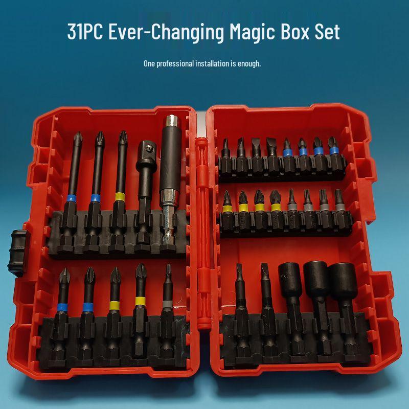 Portable 41-Piece Electric Screwdriver Set with Torx Magnetic Bits