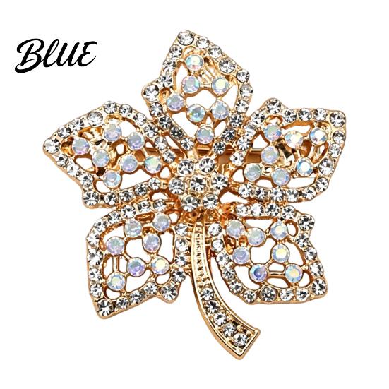 Brooch Pin Maple Leaf Brooch 3D Hollow Design Lapel