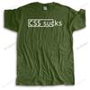 Mens Summer Tshirt Loose Tops Casual Mens Tshirt CSS SUCKS Shubuzhi Cotton T-shirt Drop Shipping Unisex Teeshirt Bigger Size