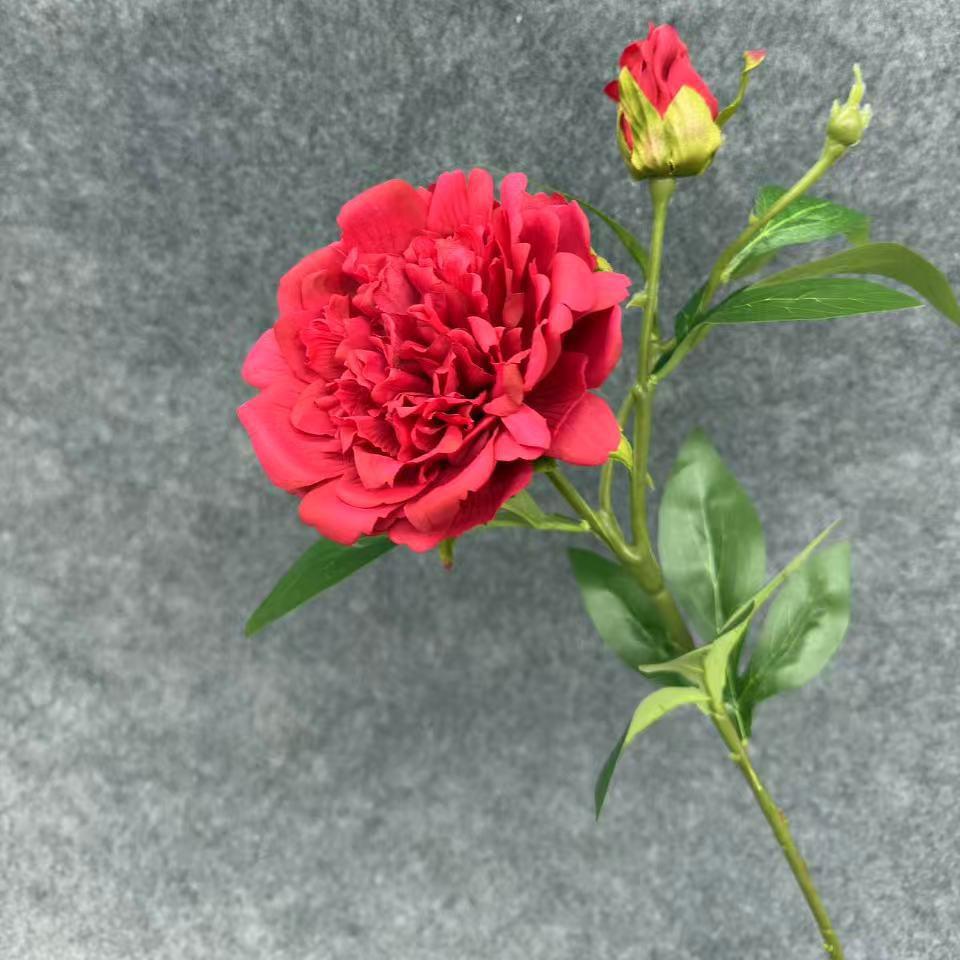 Peony Flower Bouquet for Wedding Decor - Artificial Floral Arrangement for Living Room, Dining Table, and Venue Decoration.
