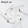 Tassel Artificial White Cat Toy Teaser Stick for Changing Heads Pet Toys Wand Accessories