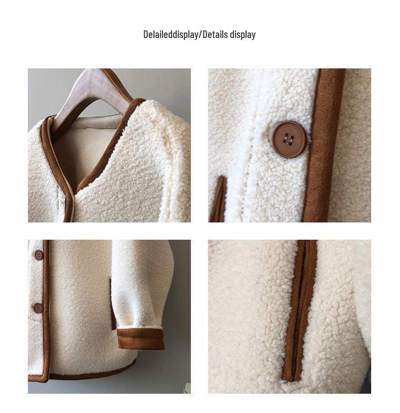 Damen Plüsch Lammwollmantel: Dick, Flauschig, Warm und Locker geschnitten für Herbst und Winter