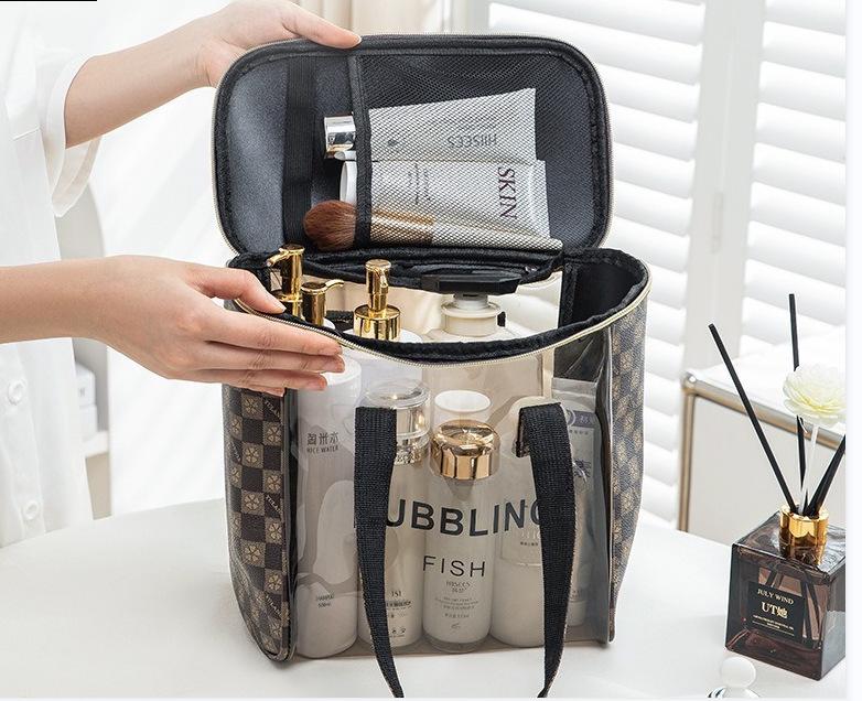 

Высококачественная прозрачная водонепроницаемая косметичка и туалетные принадлежности - большая вместимость и портативность для путешествий